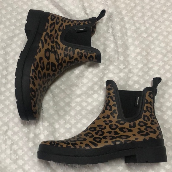 Tretorn Shoes - Tretorn Lina 2 Rain Boot Leopard Animal Print